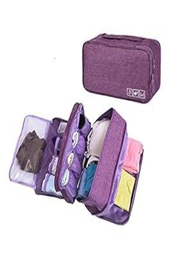 NANIAAY Undergarment & Bra Organizer Travel Pouch Bag - Waterproof, Dustproof Cationic Polyester with Zipper, Multi-Color (Pack of 1) - Image 2
